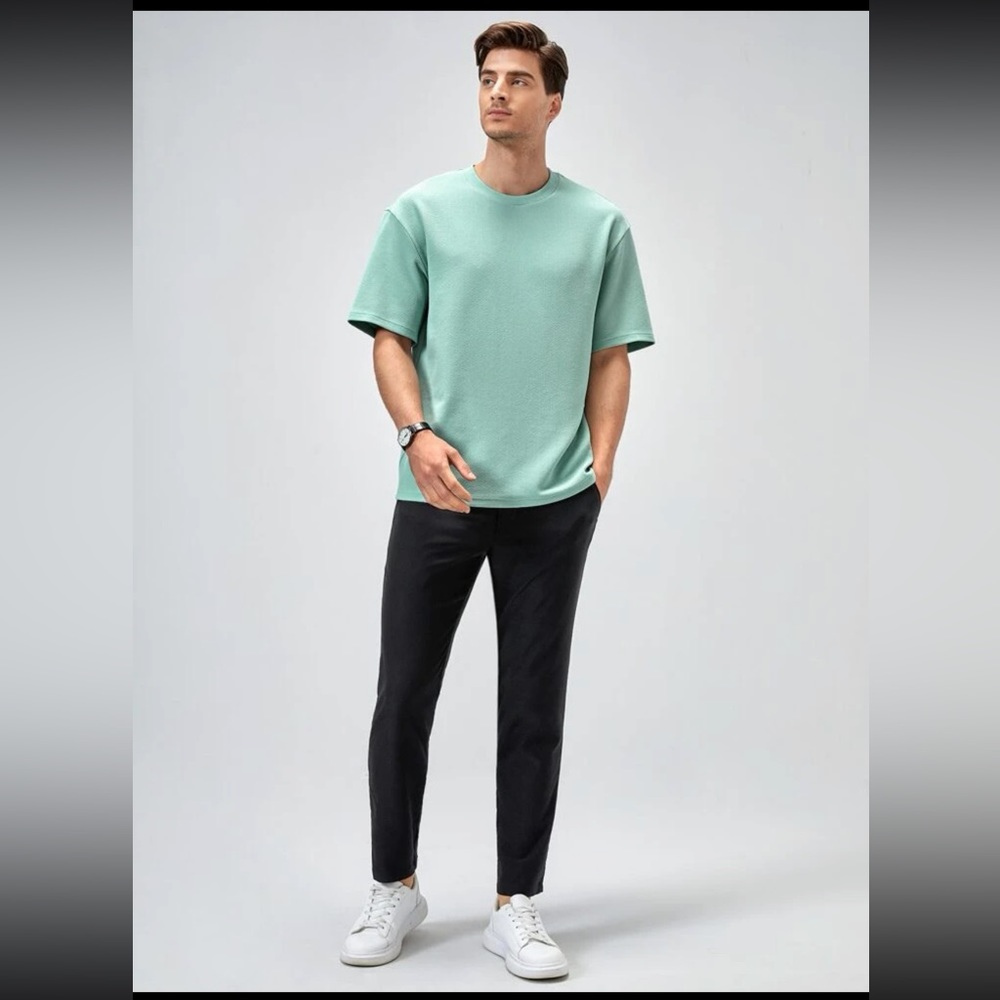 Solid Round Neck Tee